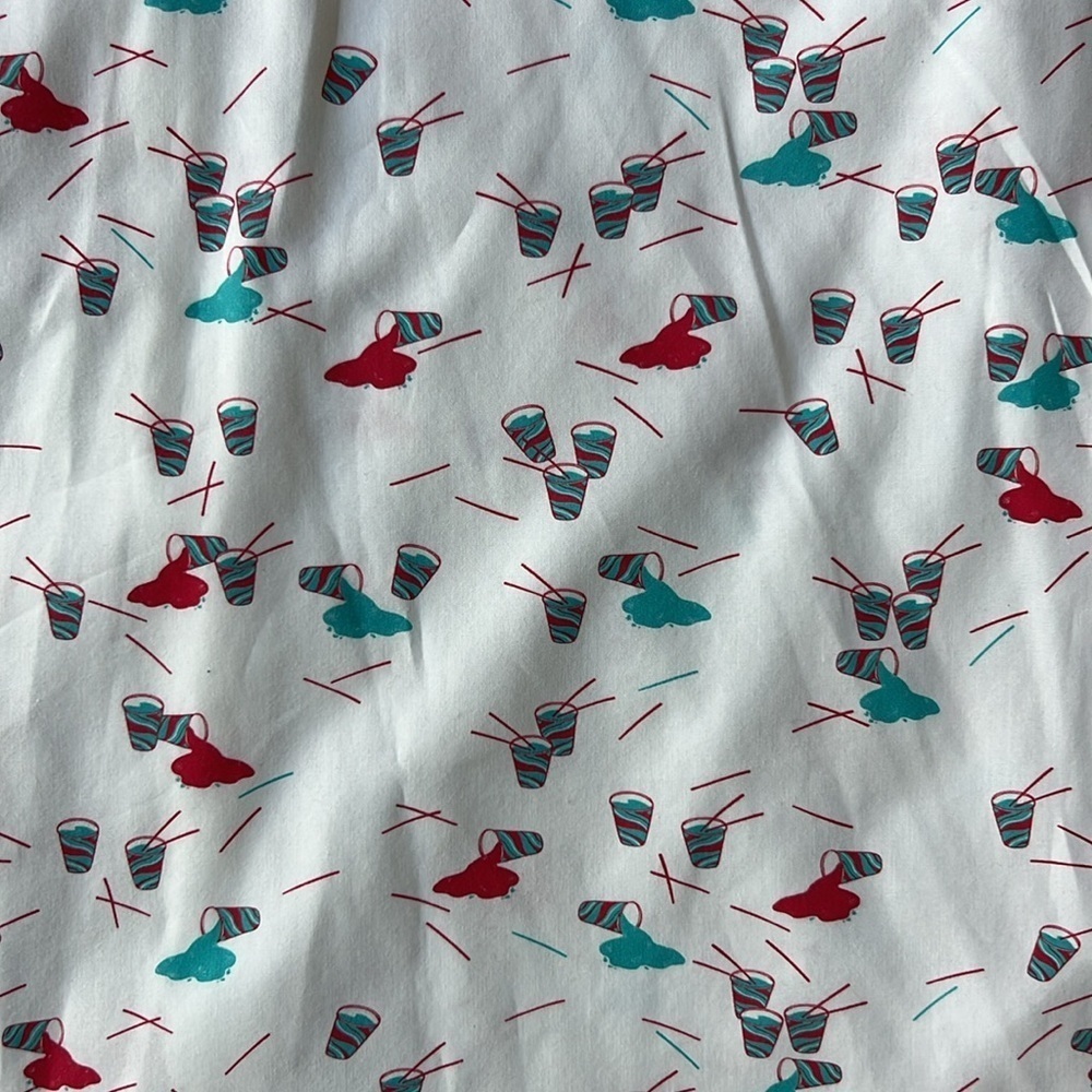 Original Penguin Shirt White Cotton Slurpee Short Sleeve Button Up Size Medium - Picture 11 of 13